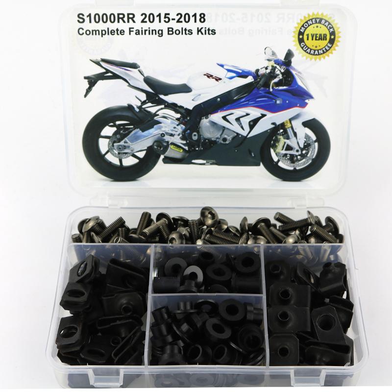 Fit For BMW S1000RR 2015 2016 2017 2018 Complete Full Fairing Bolts Kit Screw Speed Nut Fairing Clips Kit Steel