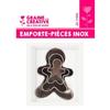 6 mini emporte-pièces inox - Bonhomme en pain d'épices