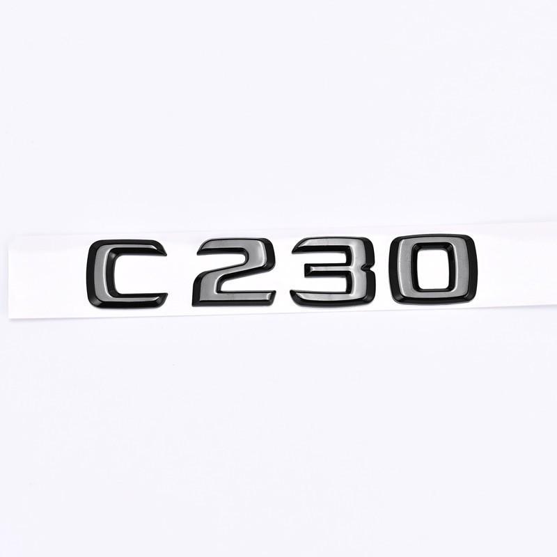 Цифровые шильдики на багажник Mercedes-Benz C-Class для C180L, C200L, C260L, C300L, C450