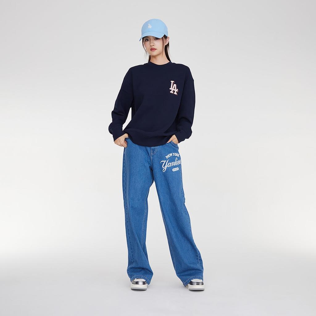 MLB Sweatshirt Unisex Navy Blue 3AMTM0934-07NYD