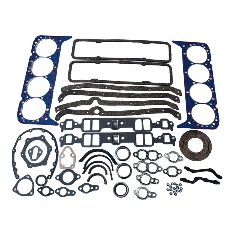 Engine Overhaul Gaskets Set for SBC Small Block 283 302 327 350 V8,Cylinder Head Gasket Set Head Bolt Rebuild