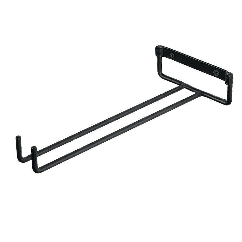 Iron Durable Goblet Cabinet Kitchen Bar Cup Hanger Wine Glass Holder Storage Shelf Hanging Rack