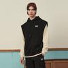 Reebok Solid Color Fashion American Retro Street Style Knitted Hooded Pullover Vest Unisex Vest Black 23FRC311UGH0