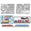 Train Carbon Steel Cutting Dies Stencils for DIY Scrapbooking Photo Album Decorative Embossing Paper Card Vehicle 152~153x106~107x0.8mm