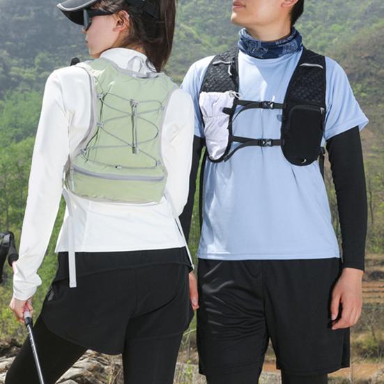 Гидратационный рюкзак Водонепроницаемый нейлоновый подсумок Многоцелевая альпинистская жилет-сумка Беговой рюкзак для пеших походов и приключений на открытом воздухе