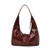 IELGY Ladies Underarm Bag Simple Shiny Casual Portable Dumpling Bag