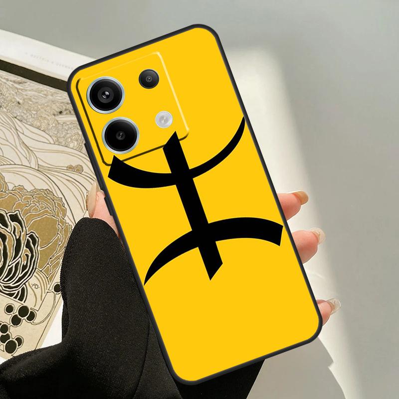 Amazigh Berber Symbol Case For Xiaomi Redmi Note 14 12 11 9 10 13 Pro 9S 10S 11S 12S Redmi 13C 10C 12C 14C Cover