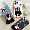 Kumamon Phone Case For IPhone 11 12 13 14 15 16 17 Plus Pro Max Satin Glossy Colorful