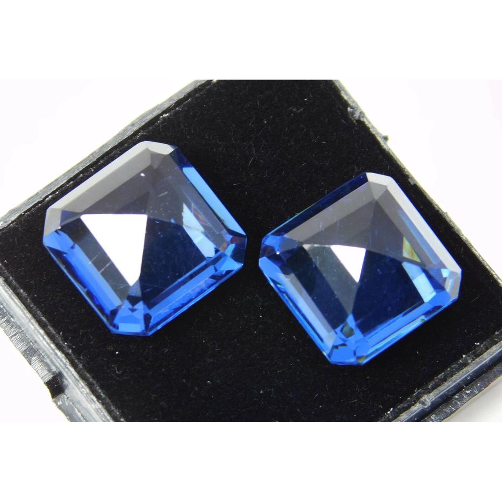 Natural Blue Sapphire Loose Gemstone 16 ct Flawless Ceylon Square Cut September Birthday Birthstone