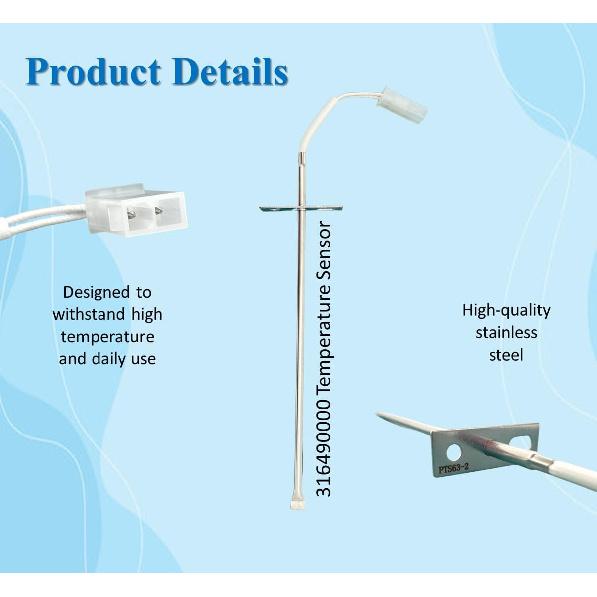 Replacement for Frigidaire 316490000 Oven Probe Temperature Sensor 12-Month Warranty