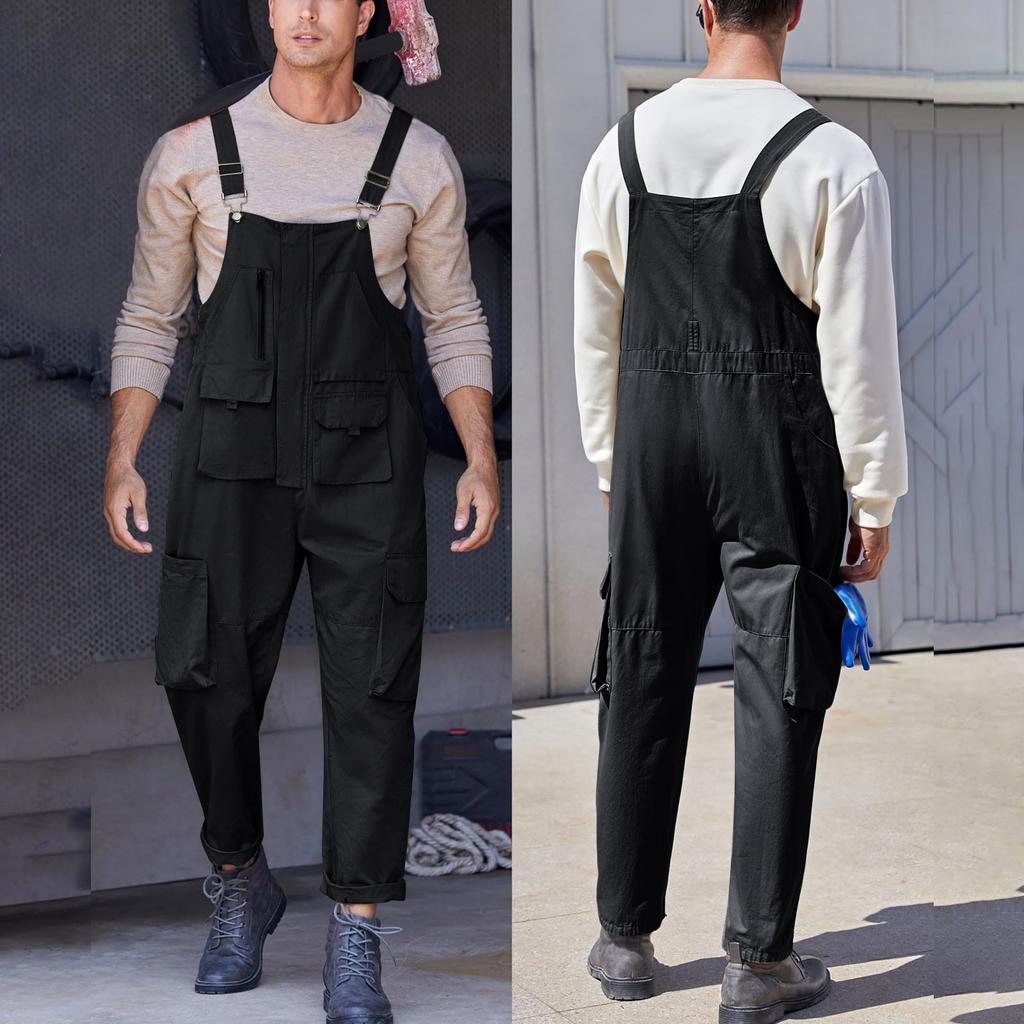 Men Overalls Bib Overall For Mens Work Dungarees Unisex Workwear Romper Oversized Jumpsuit