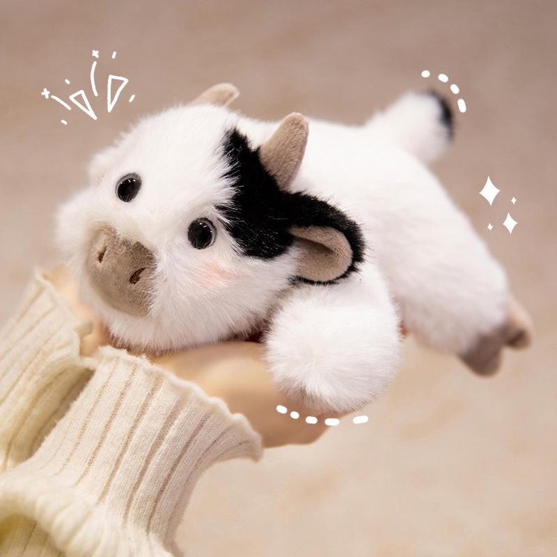 Frog Cow Plush Toy: Comforting Animal Doll for Kids, Car Decor, Office Accessory, or Birthday Gift.