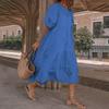 Vintage Summer Dress Ladies Casual Bohemian Beach Dress