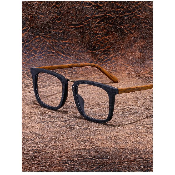 CAPONI Wooden Glasses Frame For Men Brand Designer Handmade Eyeglasses Anti Blue Light Customized Spectacles JF7085