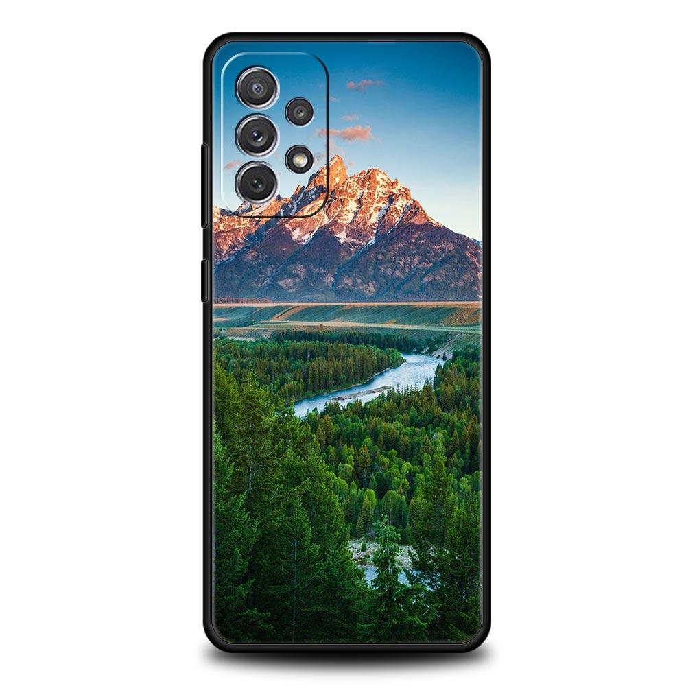 Чехол для телефона Samsung Galaxy A13 A51 A71 A41 A31 A21S A11 A03S A12 A32 A52 A23 A33 A53 A73 5G Чехол Лес Пляж Восход Природа