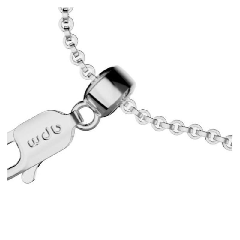 APM Monaco Love adjustable pavé heart sterling silver bracelet women's silver AB5699OX