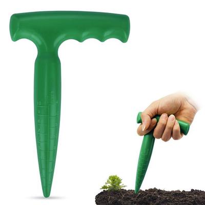 Plantoir À Bulbes Jardinière Vert Avec Poignée T Et Échelle De Mesure - Plantation Précise