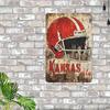 Винтажная металлическая табличка Kansas City Football Bar Декор стены 20x30см Водонепроницаемая