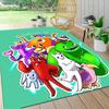 1Pc Colorful Creatures Collage Carpet Rug Customizable Soft Washable Antislip Home Living Room Sofa Mats Personalized Rug 091716