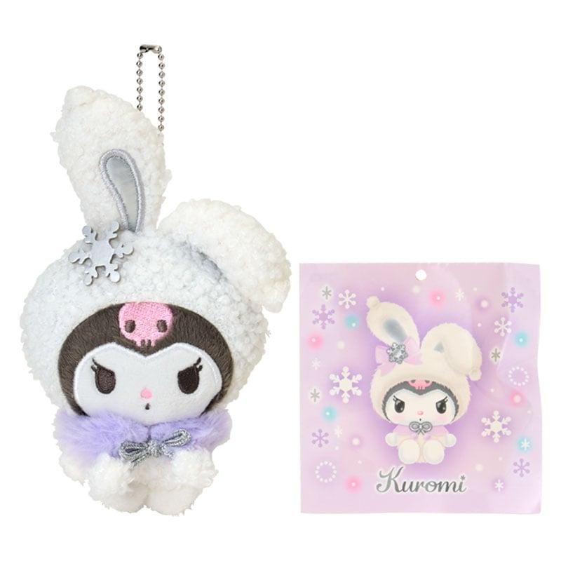 Плюшевый брелок Sanrio KUROMI ( Снежный кролик ) Новые персонажи Sanrio из Японии