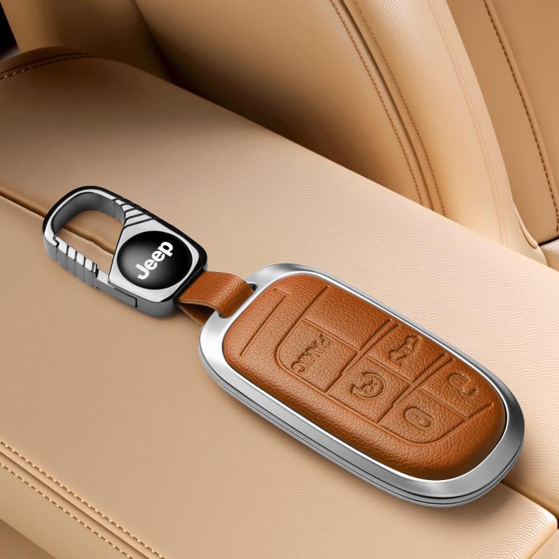 Чехол для ключа Jeep, совместимый с Compass, Cherokee, Commander, Grand Cherokee, корпус ключа