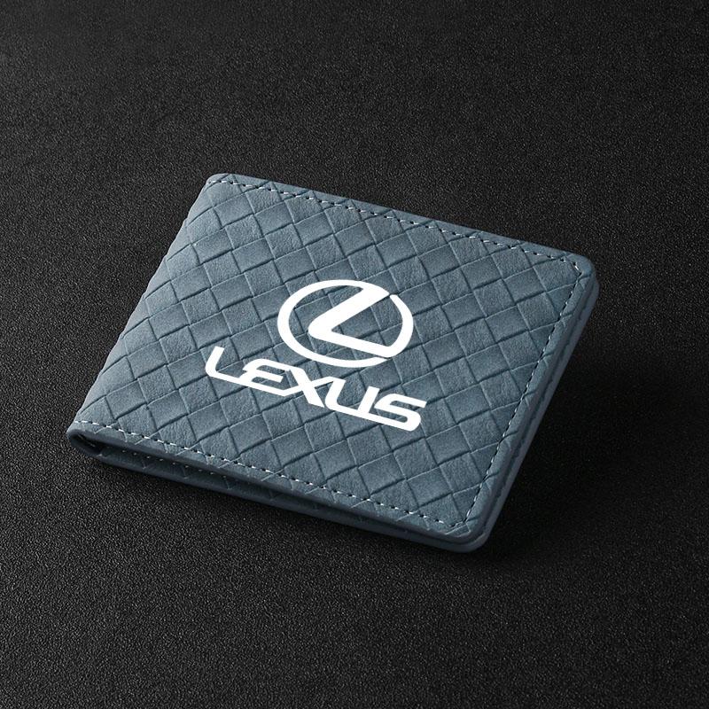 Car Driver License Wallet ID Credit Card Holder For Lexus RX300 IS200 IS250 ES350 Ct200h UX250h NX300h RX350 ES300h RX400h NX GS AL9