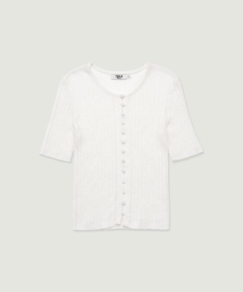 GROVE Gaby H/S Knit (White)