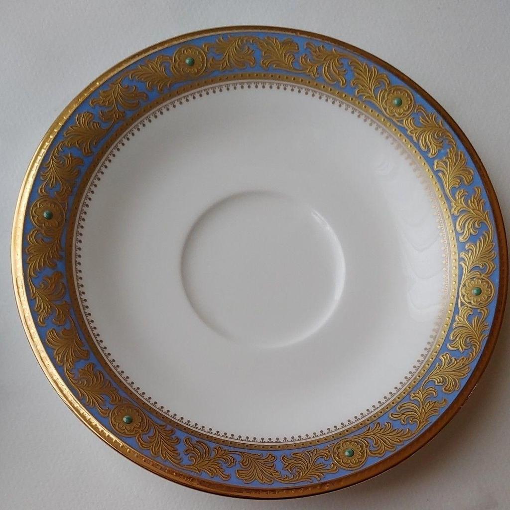 Б/у пара чашка и блюдце Noritake, Золотой ободок, Цветочный узор, GRAND BROCHE