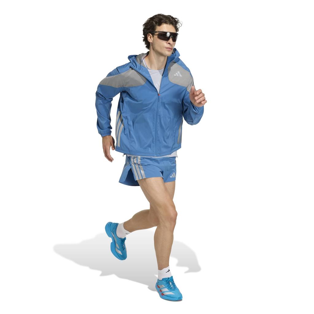 Мужская футболка с коротким рукавом для бега Adidas Adizero HE TE, IE388, Halo Silver (KB1544), Размер M