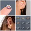 Daith Conch Snug Nose Ring CZ Ear Piercing Zircon Ear Stud Colorful CZ Earrings Cubic Zirconia