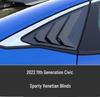 Улучшения для Honda Civic 11-го поколения 2022 года: передний сплиттер, задний спойлер, диффузор, жалюзи, задний бампер.