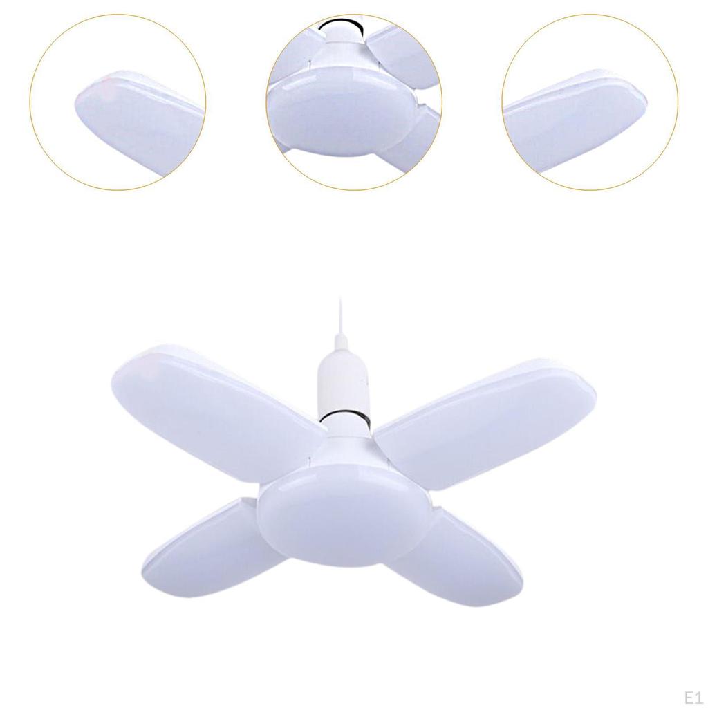 E27 Светодиодная лампочка для гаража, складная, простая в установке, 60 Вт, деформируемая потолочная лампа с регулируемым углом для