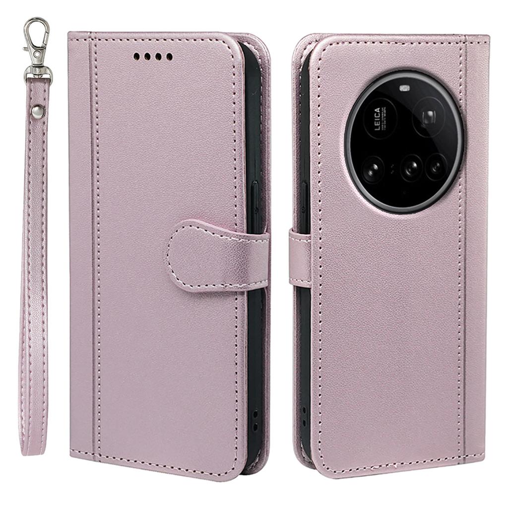 For Xiaomi 15 Ultra Wallet Case Magnetic Snap Leather Phone Cover with Strap