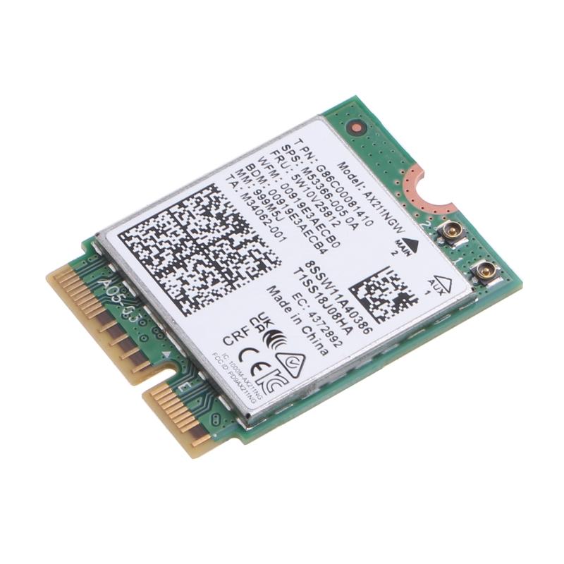 Настольный комплект WiFi 6E AX211NGW pands WiFi 5 ГГц 2230 5.2 Диапазон Включает РЧ-кабель Антенны с высоким коэффициентом усиления и Кронштейны