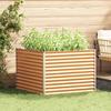 Raised Bed Light Brown 98 x 100 x 68 cm Galvanized Steel
