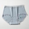 Women's Spring and Summer Lace Side Skin Friendly Breathable Antibacterial Middle Waist Triangle Briefs