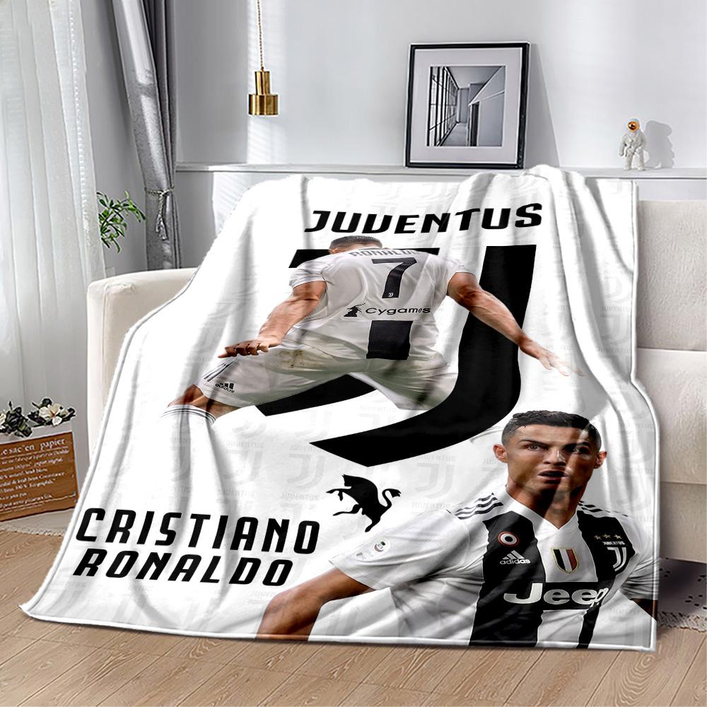 Ronaldo's Legacy Football Blanket Soft Warm Cozy Suitable for Bed Picnics Sofa for All Seasons Stylish Decor Suitable for Gifting Relatives and Friend