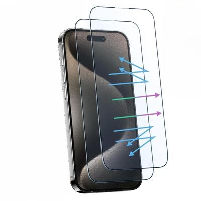 Защитное закаленное стекло с полным покрытием и защитная пленка HD для iPhone 16 6,1 дюйма, ударопрочное и прочное
