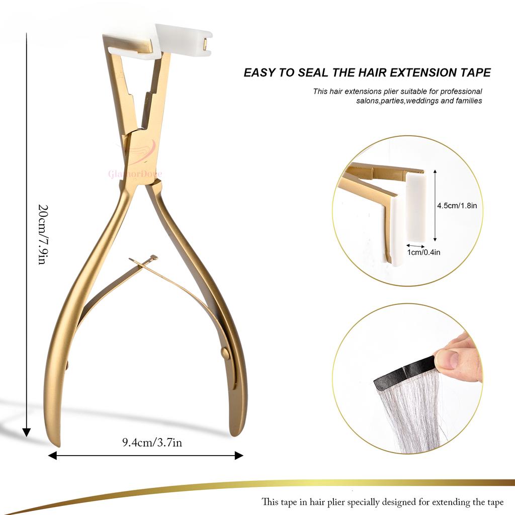 Щипцы для наращивания волос Уплотнительные плоскогубцы из нержавеющей стали для наращивания лент Щипцы для укладки волос