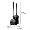 Bathroom Cleaning Toilet Brush Holder Set Dripproof Brush, Plunger, Base