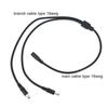 5pcs long 70cm 1 Female to 2 way Male 18awg 12V DC Power Supply Splitter Plug connector Camera Cable 5.5x2.1mm Adapter