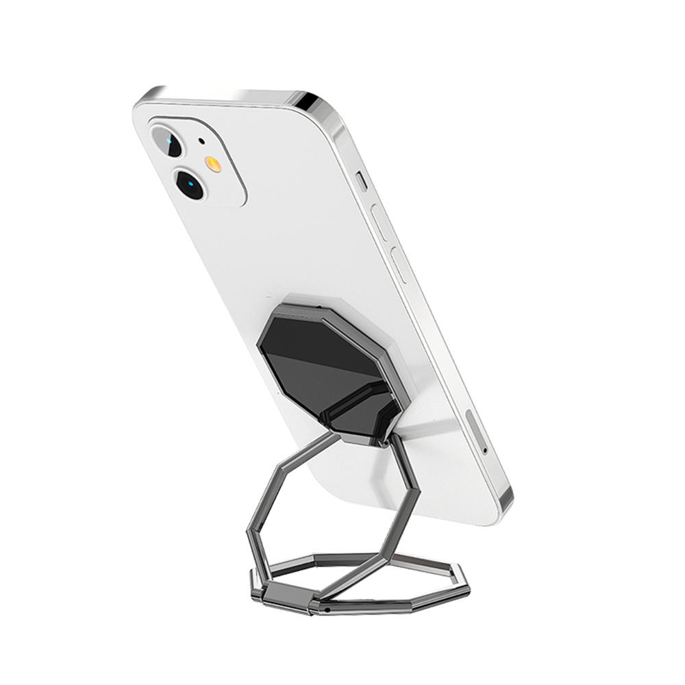360 Rotation Metal Finger Kickstand Retractable Ring Buckle Foldable Phone Holder