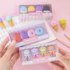 Candy Colour Four Into Bear Window Gift Box Dessert Lollipop Eraser Set Student Creative Stationery Eraser