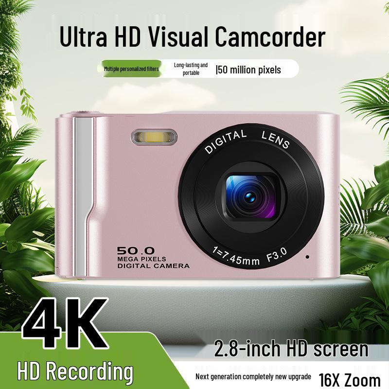 4K HD Беззеркальная селфи-камера для студентов с 16-кратным зумом