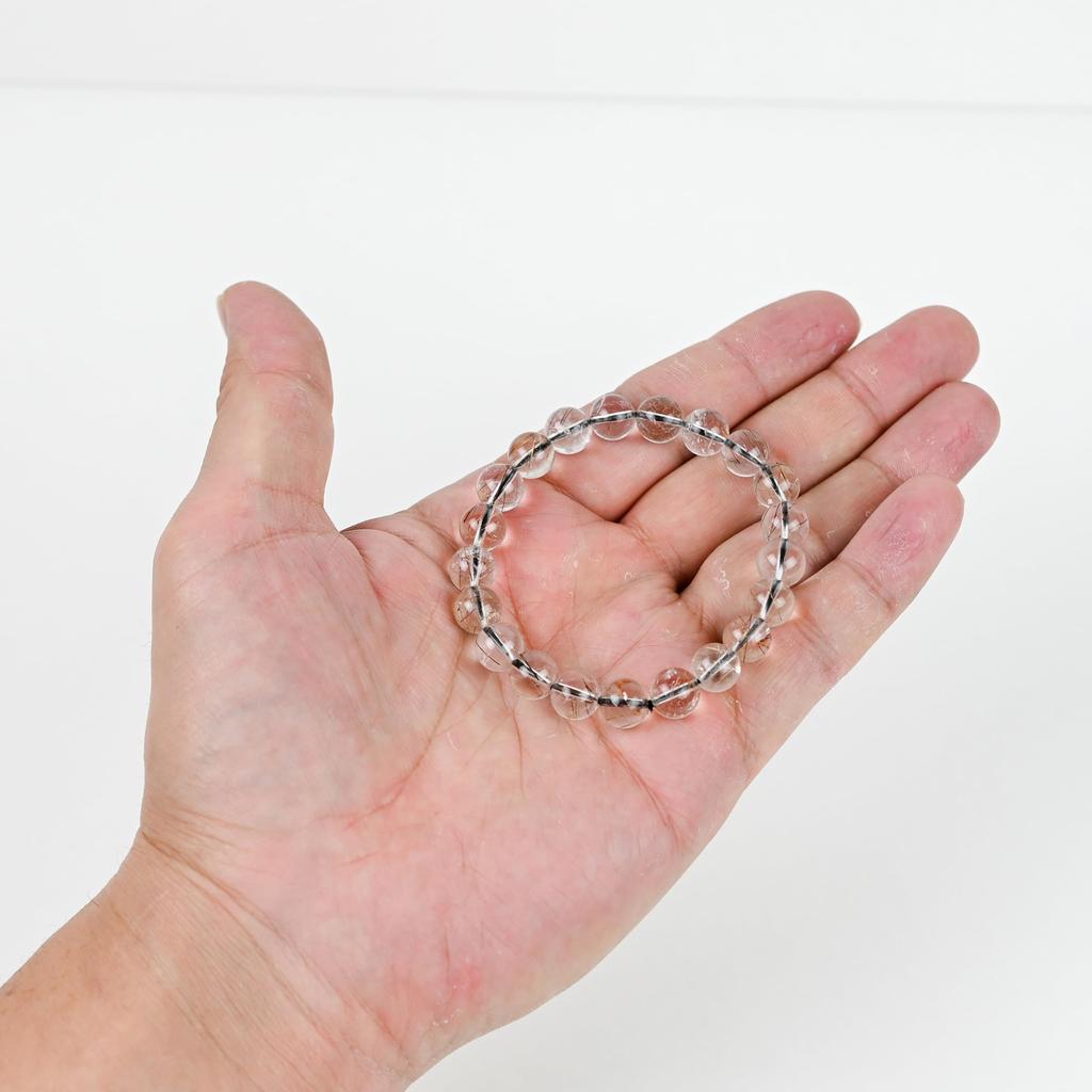 Браслет Eigado Красный Рутиловый Кварц 21 Внутренняя Натуральная Сила Хорошее Плодородие, Бусины, 9 мм, Диаметр Прибл.. 16см, Камень, Камень, Удача, Амулет, Фортуна,