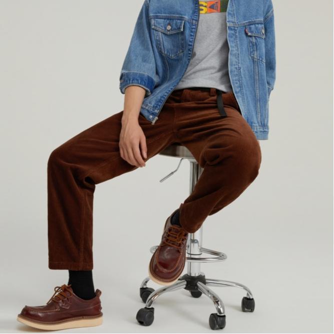 Levis Прямые Вельветовые Брюки Свободного Кроя Повседневные Мужские Брюки 002HW-0000