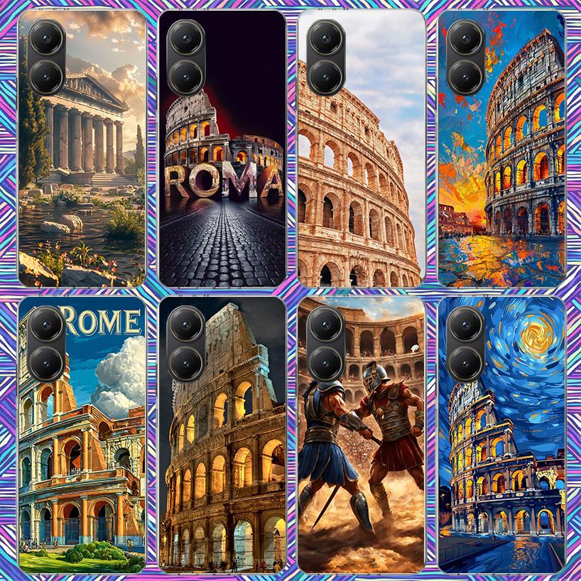 Roman Colosseum Phone Case For Xiaomi Poco X7 X6 X5 Pro F7 Ultra Redmi 15C 15 13 13C 12 12C 10 10A 10C 9 9A 9C 9T Shell Poco X7
