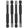 Алмазное сверло - Leja Tools - Diam. 14 мм - Комплект из 4 шт. - Черный - Вертикальное и горизонтальное сверление - Для кирпича