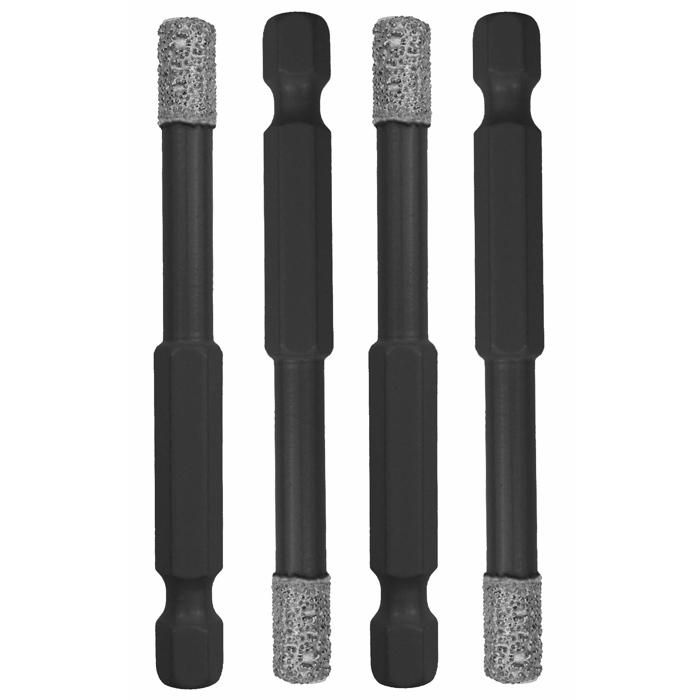 Алмазное сверло - Leja Tools - Diam. 14 мм - Комплект из 4 шт. - Черный - Вертикальное и горизонтальное сверление - Для кирпича