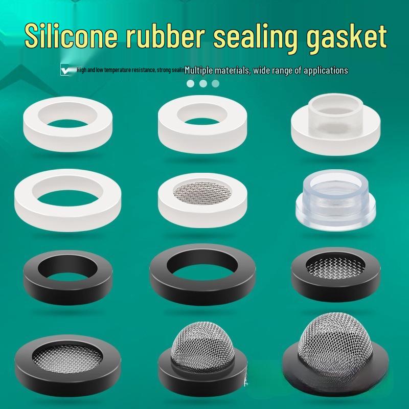 Высокотемпературная резиновая силиконовая уплотнительная шайба с плоской сетчатой прокладкой для 4-точечного водонагревателя и 6-точечного водомера, шланга подвода душа.